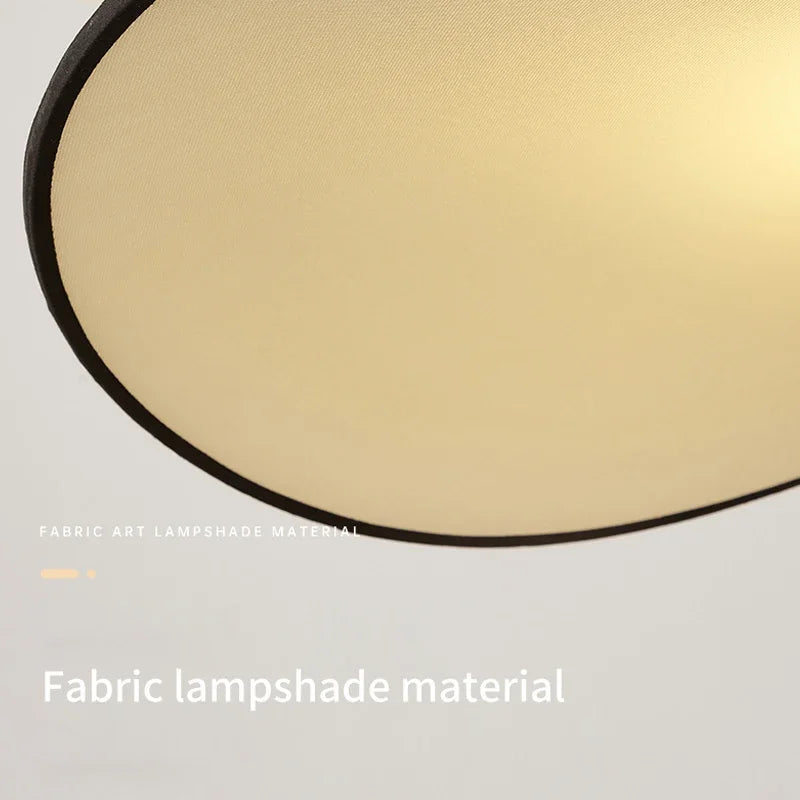 Wabi Sabi Dining table Pendant Lamp Bedroom Living Room Restaurant Shop Creative Fabric Design Pendant light Led Art Chandelier