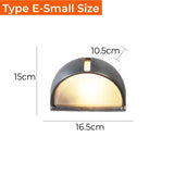 Outdoor Retro LED Wall Lamp E27 Industrial Vintage IP65 Waterproof Glass Ceiling Sconce Bathroom Garden Porch Wall Light Fixture