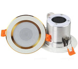 LED Smart Music Lamp Intelligent Background Music Light Ceiling Speakers With Adjusted Lights Smart Bluetooth Downlight Speaker
