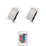 For Tesla RGB LED Lights Bulbs Kit Atmosphere Lamp Projector Trunk Lamp With Remote Control Car Interior for Tesla Model Y 3 X S