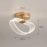 Modern LED Ceiling Lamp Creative Nordic Home Decors Lights For Living Room Corridor Hallway Aisle Cloakroom Black Gold Lutre