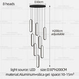 Minimalist Chandelier Nordic Hanging Modern LED Pendant Light Living Room Restaurant Villa Loft Ceiling Staircase Pendant Light