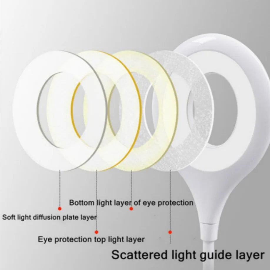 Portable USB LED Reading Light - Eye Protection Night Light for Students