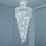 Luxury Crystal Chandeliers Lights Ceiling Light Fixture Decorate Living Room Loft Stairs Pendant Lights Lighting Lamps Żyrandol