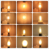 LED Candle bulb C35 G45 ST64 T25 vintage lamp E14 LED E27 A60 220v LED Globe 4W 6W 8W 12W Filament Edison LED Light Bulbs