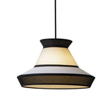 Rattan Pendant Light Minimalist Wabi-sabi Fabric Decorative Danish Design Light Interior Restaurant Bedroom Dining Room Light