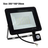 PIR Motion Sensor LED Floodlight 10W 20W 30W 50W LED Flood Light 220V IP66 Waterproof Outdoor Wall Garden Spotlight Street Light