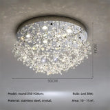 French Dining Room Crystal Led Pendant Lights Modern Luxury Bar Hanging Lamp Home Decor Led Suspend Light Led Luminarias