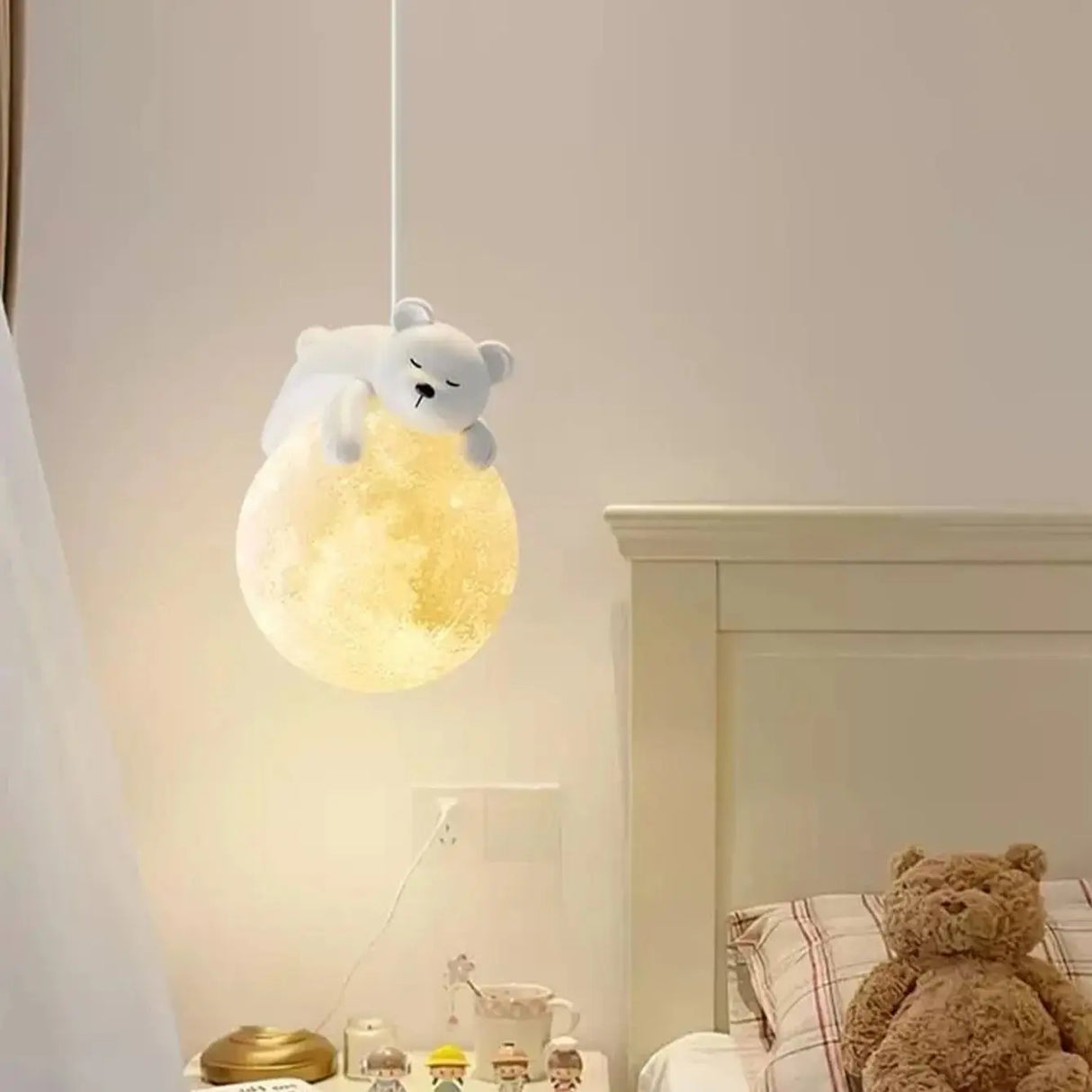 110-240v Creative Cartoon Animals LED Hanging Bedroom Bedside Hanging Light Chandelier Chandelier Home Decor Fixture
