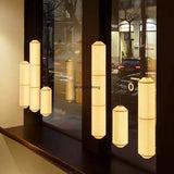 Japanese Design Akari Noguchi Style Horizontal Pendant Lamp Wabi-sabi Chandelier for Living Room Bedroom Vintage Lighting