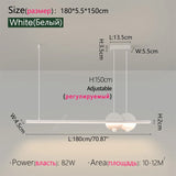 Dining room chandelier Nordic modern lamp dining table bar lamp restaurant lights kitchen lights office company led strip lamps