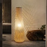 Japanese Style Floor Lamp Tea Room Zen Bamboo Creative Vertical Light Nordic Living Room Bedroom Ins Style Sofa Side Art Lights