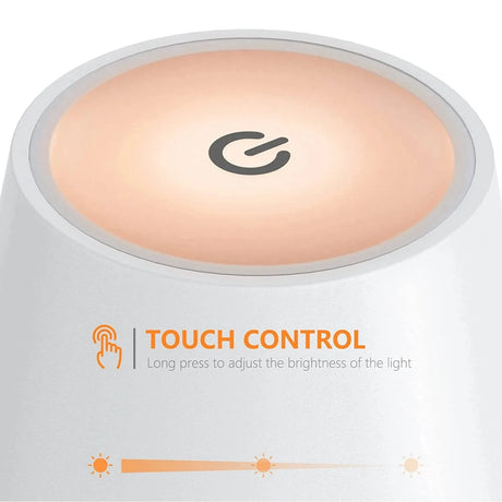 Hotel Cordless USB Rechargeable Table Lamp Poldina Waterproof Touch Switch Table Lamp for Bedroom Hotel Living Room Restaurant