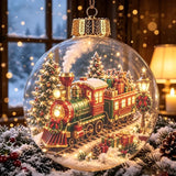 Glowing Bell Christmas Decorations 2026 Snow Globe Ornament Xmas Tree Santa Snowman Christmas 2026 Decoration Navidad Pendant