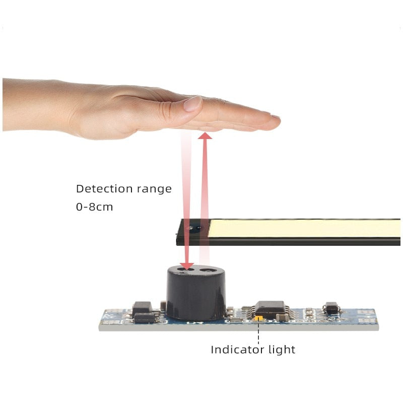 Dimmable touchless hand sweep wave wardrobe cabinet PIR induction sensor switch