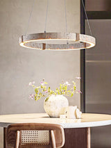 Linear Natural Stone Design 2026 Chandelier Lighting  Dimmable LED Pendant Light Para Sala Estar Hanging Lamps For Dinning Room