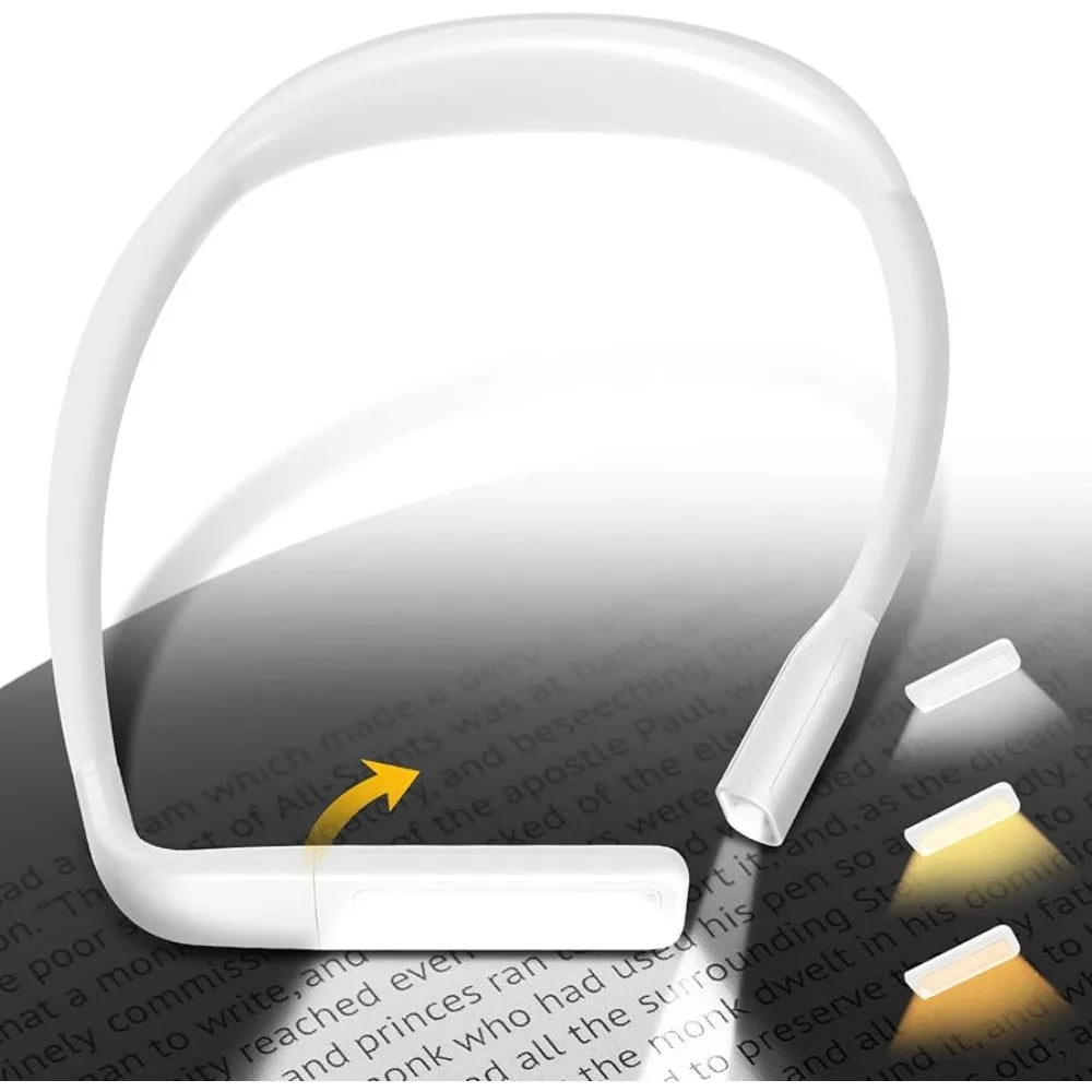 Reading Neck Light Usb Rechargeable Book Reading Light Christmas Birthday Gifts Book Lamp Portable Book Light Fishing Flashlight