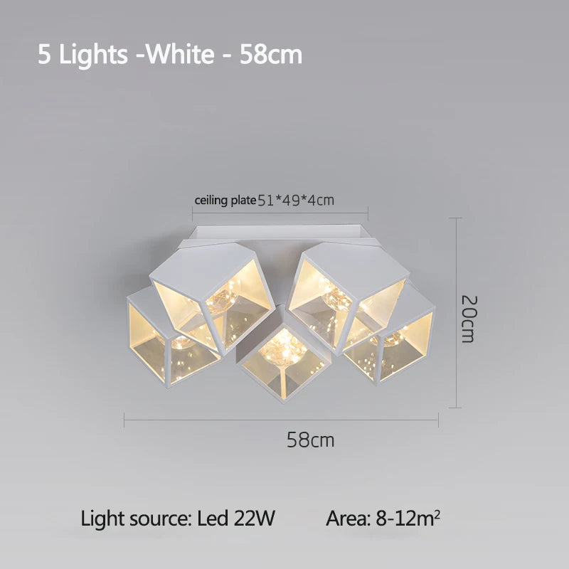 Modern 2025 New Gypsophila warm romantic master bedroom Led Ceiling Chandelier Dining Room Restaurant Bar Pendant Hanging Lamp