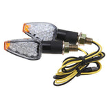 2PCS Universal 12V Flashing Turn Signals Motorcycle LED Lights Rear Blinker Indicator Tail Light For Cafe Racer Honda BMW Yamaha