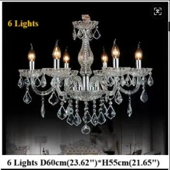 Luxury Traditional Classic K9 Crystal Chandelier Light for Living Room Bedroom Kitchen - Pendent Ceiling Fixture Top Quality