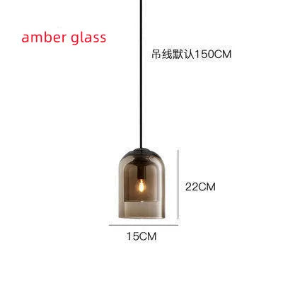 Nordic Pendant Lighting Modern Indoor Glass Ceiling Lamp Chandelier Island Dining Led Simple Bedside Hanging Lustres Fixture