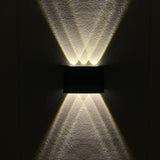 Solar LED Light Outdoor Wall Lamp Waterproof Up Down Luminous Lights Decor Garden External Sconce Fence Porch Solar Lamp