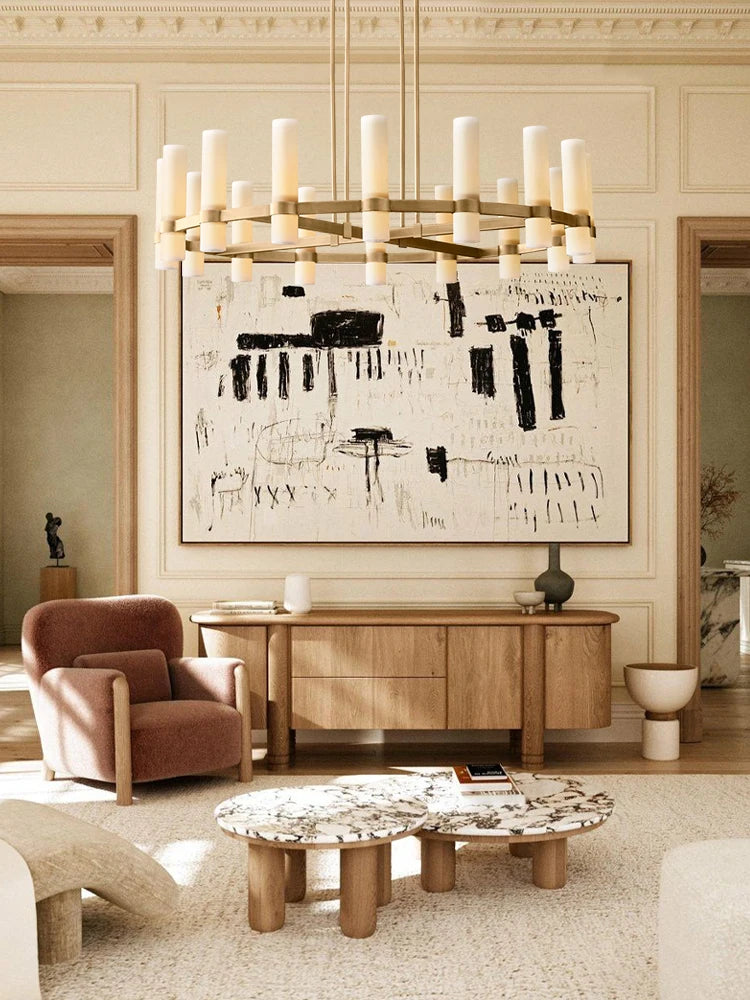 2026 Trendy Matt White Glass Black Brass Silver E14 Chandelier Hanging Lamps Lustre Suspension Luminaire Lampen For Living Room