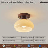 Home Lighting Walnut Copper LED Ceiling Light Corridor Living Room Light Interior Decoration Modern Ceiling Light Fixtures