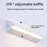 Indoor LED Wall Lamp Adjustable Angle Aluminum Alloy Wall Light Home Living Room Bedroom Vanity Mirror Bedside Lights