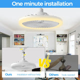 Modern Ceiling Fans With LED Lights Silent E27 Smart Remote Control Light Electric Fan Lamps And Room Decor Fan