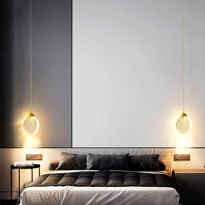 1 PC Modern home decor led lights Bedroom lamp bedside pendant light lamps led Chandeliers hanging light indoor lighting