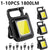 1-10PCS Mini LED 1800LM Flashlight Keychain Multifunctional Portable COB Camping Lamps USB Charging Work Lights Fishing Lanterna