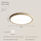 Nordic Yellow Travertine Simple Ceiling Light Retro Cream Style Living Room High-end Feeling LED Modern Bedroom Decorate Texture