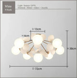 Modern Full Spectrum Ceiling Light - Colorful Bubble Lamp for Living Room