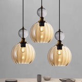 Modern stained glass chandelier Restaurant bar bedside creative bedroom personality model room Pendant lamp home decor Light