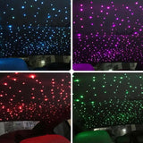 1/2/4 Split Fiber Optic Light Kit - RGBW Starry Sky Lamp with Bluetooth App & Music Sync - Distributed Ceiling Star Light for Car & Home