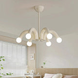Modern Metal E27 Pendant Light in Black, Beige, Blue & Pink - Art Deco Ceiling Hanging Lamp Fixture for Parlor, Bedroom & Dining Room