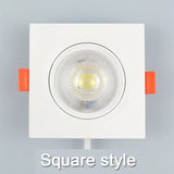 Embedded LED downlight Angle adjustable ceiling light spotlights 3W 5W 7W 9W 12W rotating AC220V 110V indoor lighting