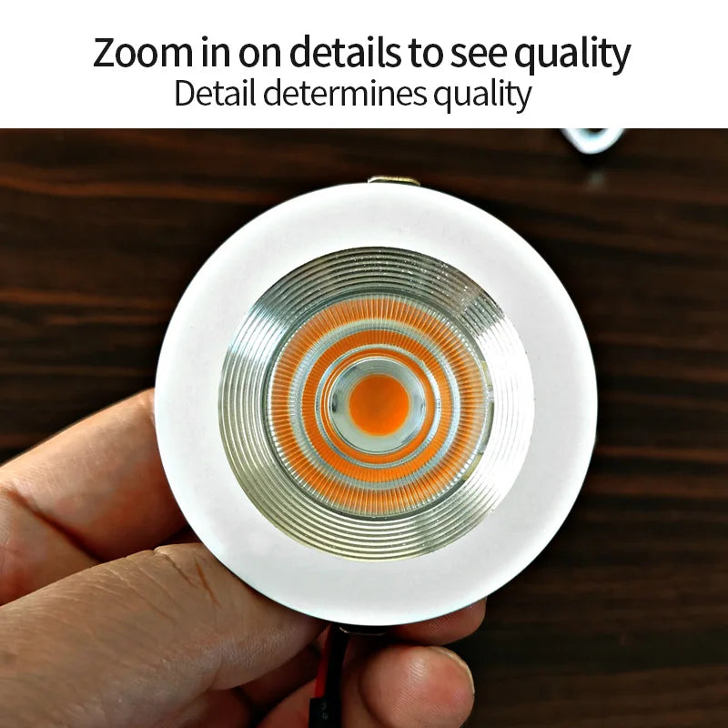 Recessed mini Spotlight 3w LED ceiling light 110 volt 220V indoor embedded small downlight with driver set