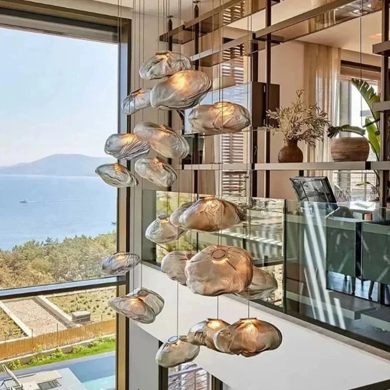 Modern home decoration led light, stair chandelier, living room hanging light, dining room chandelier, indoor lighting