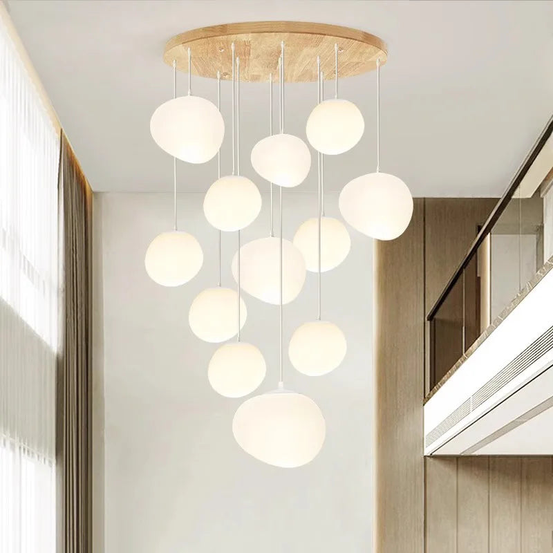 Nordic home decoration, stair chandelier, living room and dining room Pendant lights, ceiling light, indoor lighting