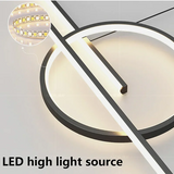 Modern LED Minimalist Chandelier - Contemporary Pendant Light for Living Room