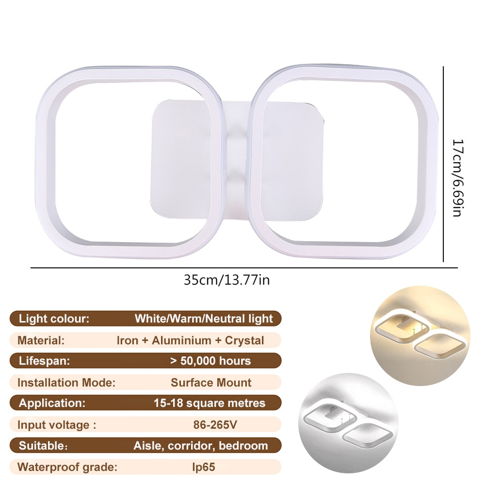 Nordic Modern LED Ceiling Lights Surface Mount Pendant Chandelier Living Room Bedroom Indoor Kitchen Dining Lighting Lamp