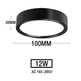 Led Downlights 220V Ceiling Spot Lamp 15W 18W 20W Down Light Surface Mounted Panel Lighting Kitchen Fixture for Room Home Decor