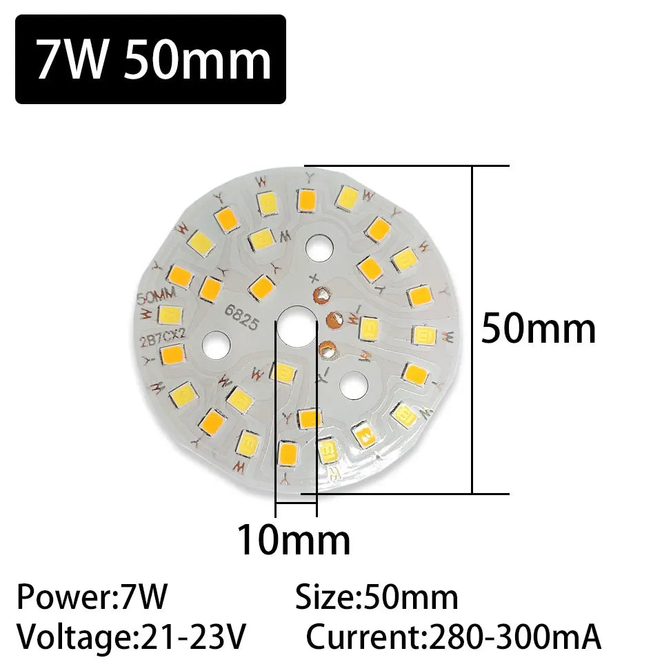 LED Bead Ceiling Lamp Renovation Lamp Board Circular Dual Color Dimming Bulb 3W 5W 7W 9W 12W 18W 24W Down Lamp SMD Light Source