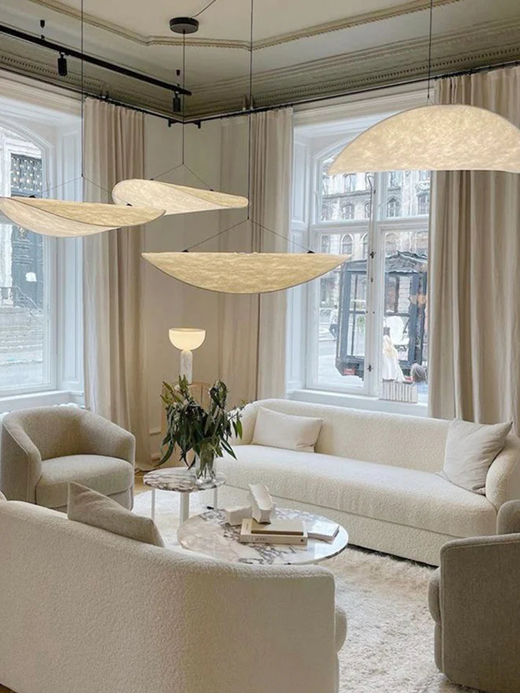 Modern LED Ceiling Chandeliers Living Room Dining Bedroom Pendant Lights Handmade Silk Hanging Lamp Home Decor Lighting Fixtures