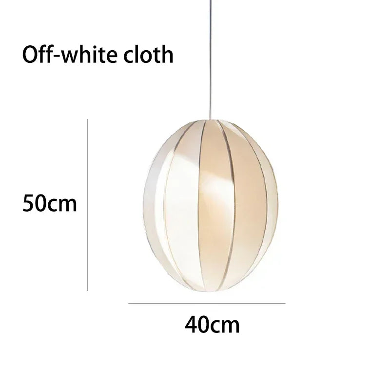 Vintage Danish Cloth Pendant Light - Rustic Fabric E27 Ceiling Hanging Lamp Fixture for Living Room, Dining Room & Bedroom