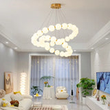 Modern Nordic Classic LED Pendant Lights Pearl Necklace Decoration Indoor Chandelier for Dining Living Room