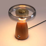 Nordic Wood Glass High-end LED Decoration Table Lamp With Plug Desk Light For Living Room Bedroom Study Lighting Fixtures