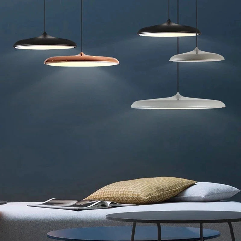 Nordic Designer LED Pendant Lamps Minimalist Decor Round for Table Dining Kitchen Island Chandelier Home Decor Lighting Fixture